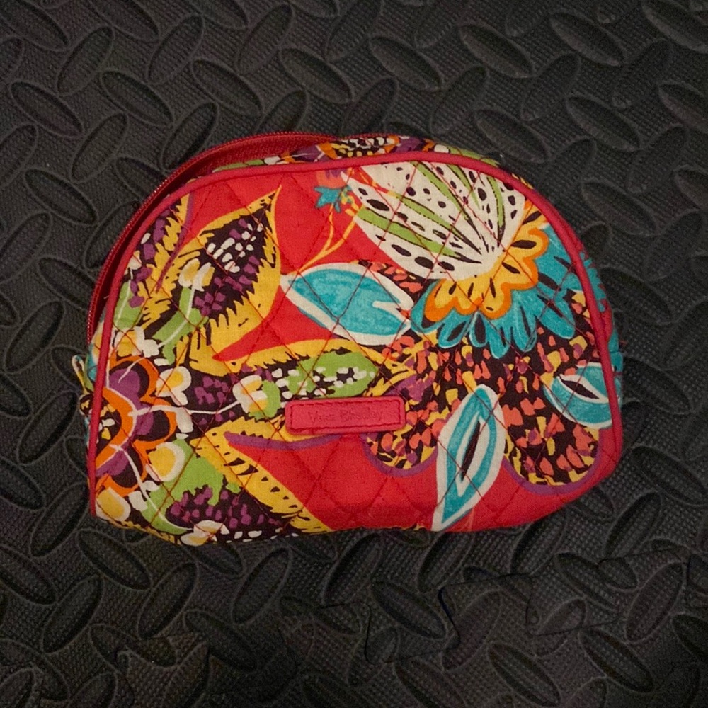 Red Paisley Vera Bradley Small Cosmetic
